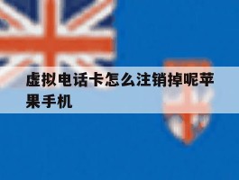 包含虚拟电话卡怎么注销掉呢苹果手机的词条