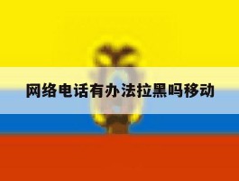 网络电话有办法拉黑吗移动