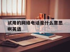 试用的网络电话是什么意思啊英语
