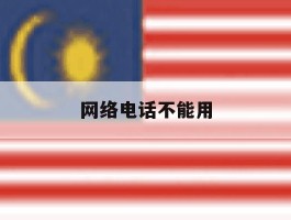 网络电话不能用