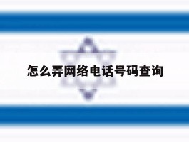 怎么弄网络电话号码查询
