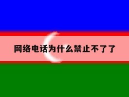 网络电话为什么禁止不了了
