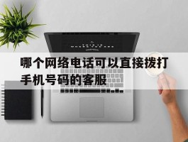 哪个网络电话可以直接拨打手机号码的客服
