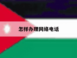 怎样办理网络电话