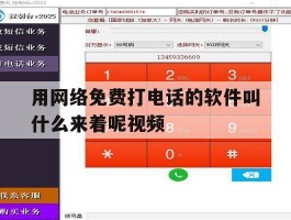 用网络免费打电话的软件叫什么来着呢视频