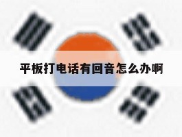 平板打电话有回音怎么办啊