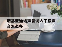 诺基亚通话声音调大了没声音怎么办