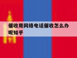 催收用网络电话催收怎么办呢知乎的简单介绍