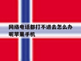 网络电话都打不进去怎么办呢苹果手机
