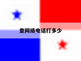 查网络电话打多少