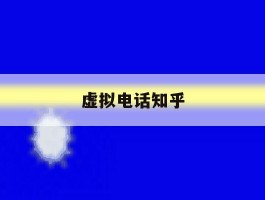 虚拟电话知乎