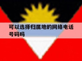 可以选择归属地的网络电话号码吗