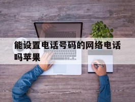 能设置电话号码的网络电话吗苹果
