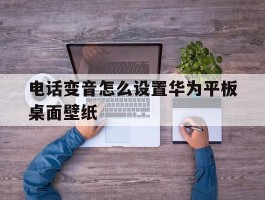 电话变音怎么设置华为平板桌面壁纸