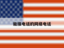 能接电话的网络电话