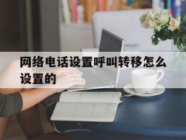 网络电话设置呼叫转移怎么设置的