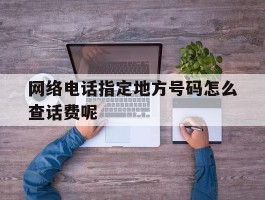关于网络电话指定地方号码怎么查话费呢的信息