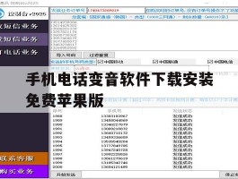 手机电话变音软件下载安装免费苹果版的简单介绍