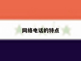 网络电话的特点