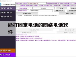 能打固定电话的网络电话软件