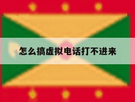 怎么搞虚拟电话打不进来