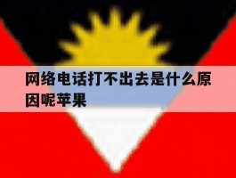 网络电话打不出去是什么原因呢苹果
