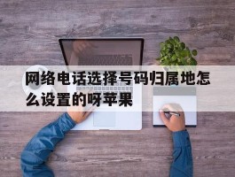 网络电话选择号码归属地怎么设置的呀苹果