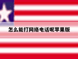 怎么能打网络电话呢苹果版
