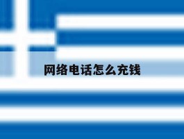 网络电话怎么充钱