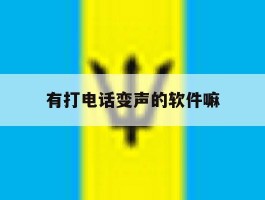 有打电话变声的软件嘛