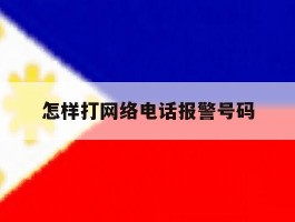 怎样打网络电话报警号码