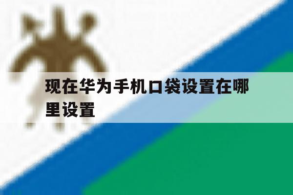 现在华为手机口袋设置在哪里设置 现在华为手机口袋设置在哪里设置