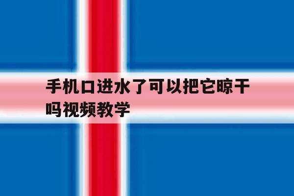 手机口进水了可以把它晾干吗视频教学 手机口进水了可以把它晾干吗视频教学