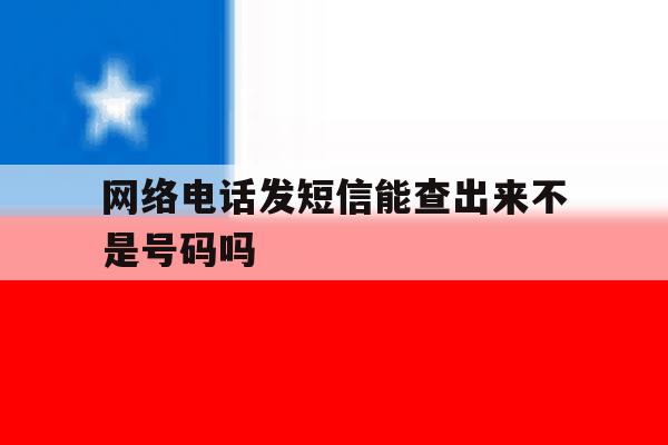 网络电话发短信能查出来不是号码吗 网络电话发短信能查出来不是号码吗