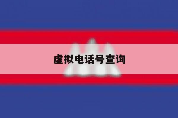 虚拟电话号查询 虚拟电话号查询