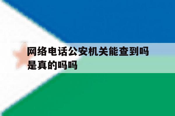 网络电话公安机关能查到吗是真的吗吗 网络电话公安机关能查到吗是真的吗吗